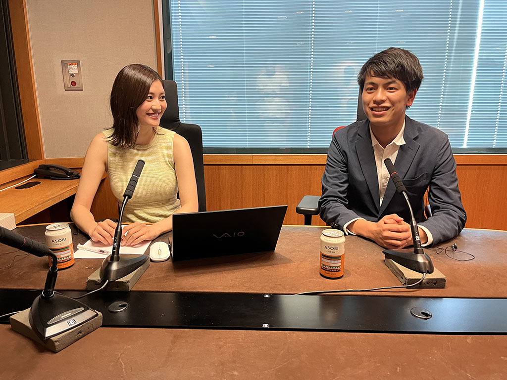 林ゆめさん(左)と株式会社ローカルフラッグの代表取締役・濱田祐太さん